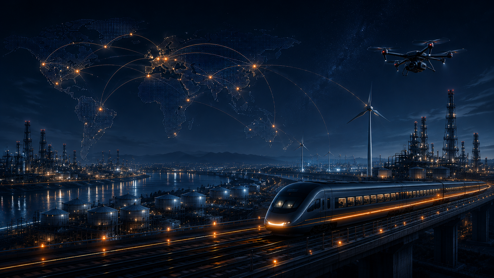Enterprise drone operations: global connectivity, fleet oversight, and industrial coordination